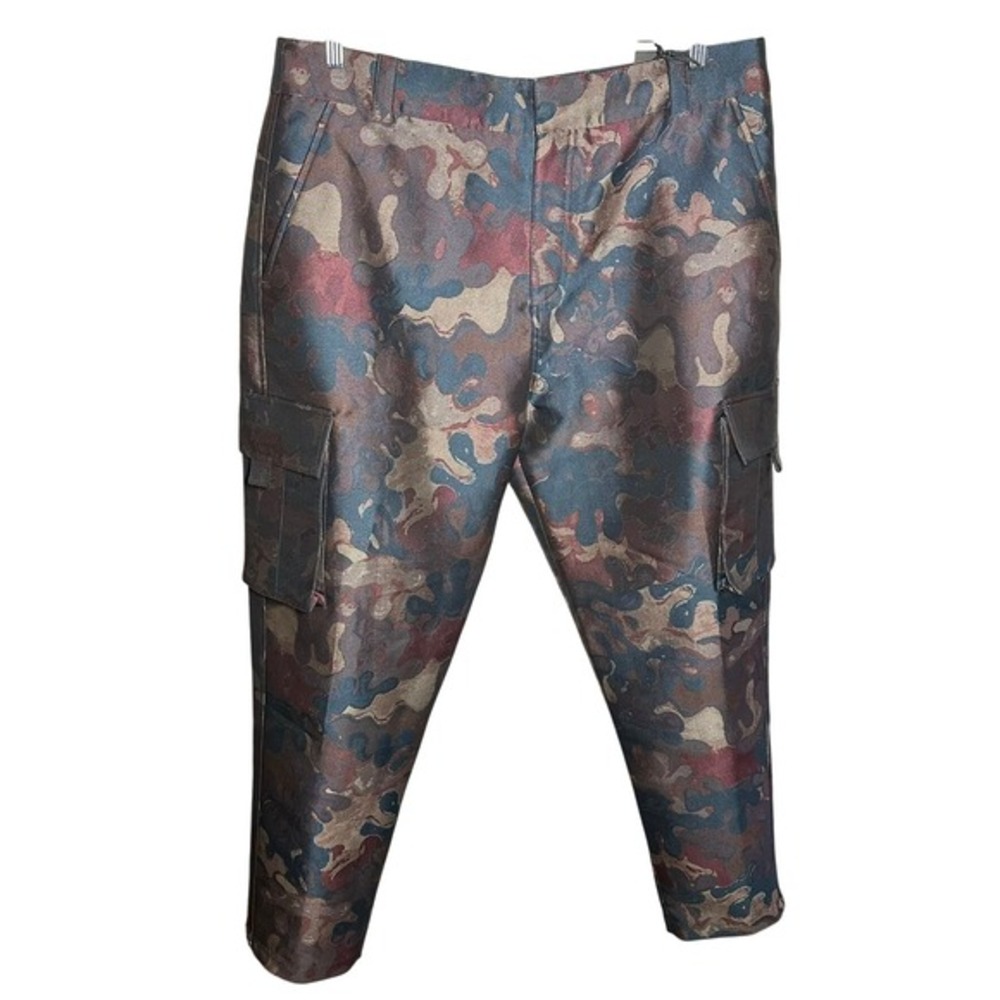 NEW DIOR Peter Doig Camouflage Cargo‎ Pants Menswear Runway Trousers Designer